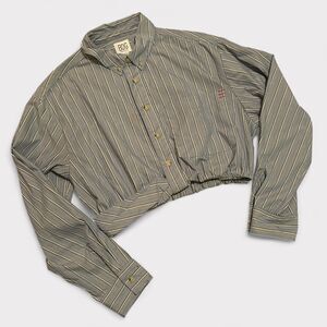 BDG Nash Embroidered Souvenir Short Sleeve Button-Down Shirt Urban Outfitters M